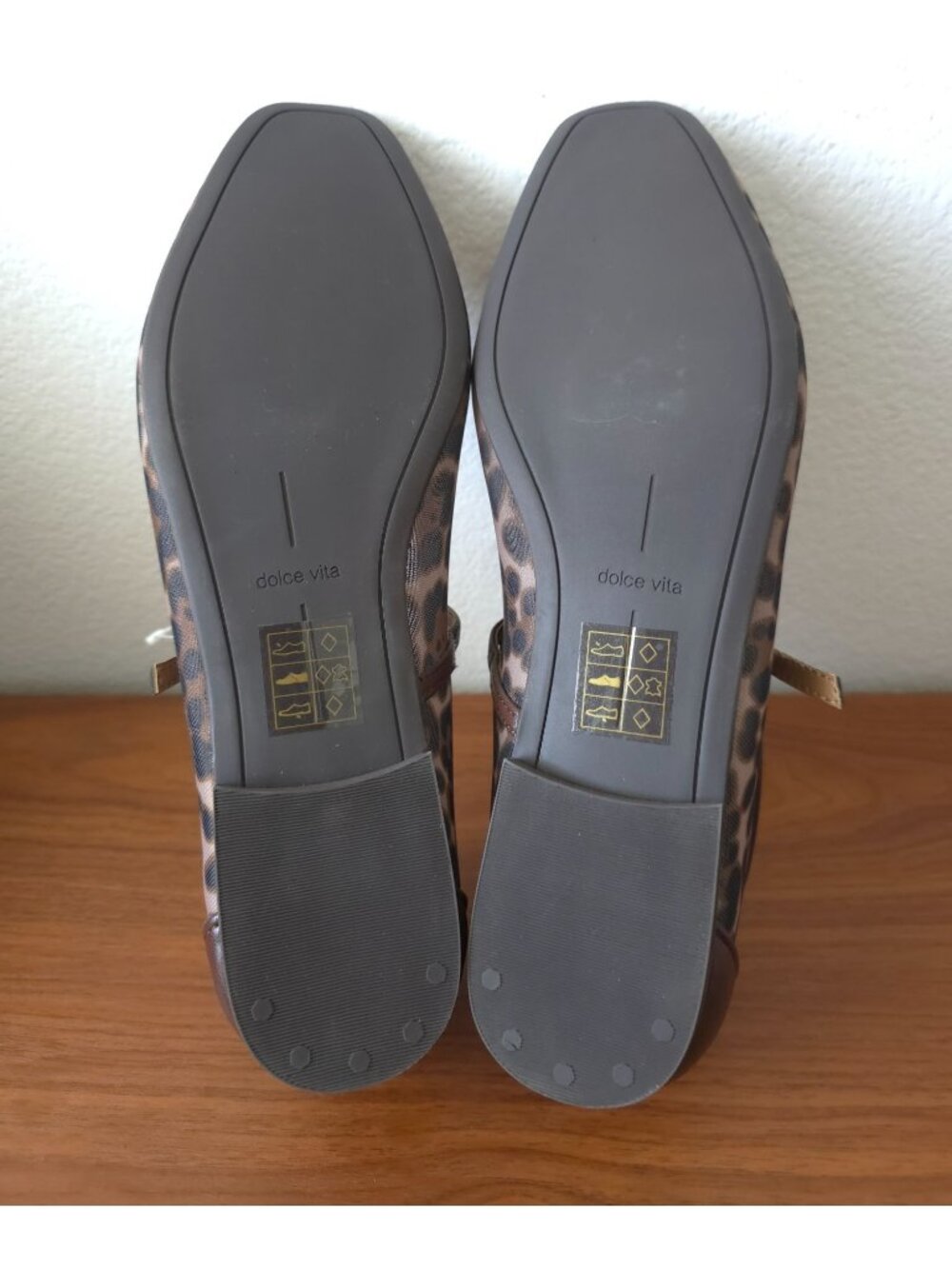NWOB Dolce Vita AILEEN Leopard Transparent Mesh Mary Jane Flats Sz 9.5 - Picture 6 of 8